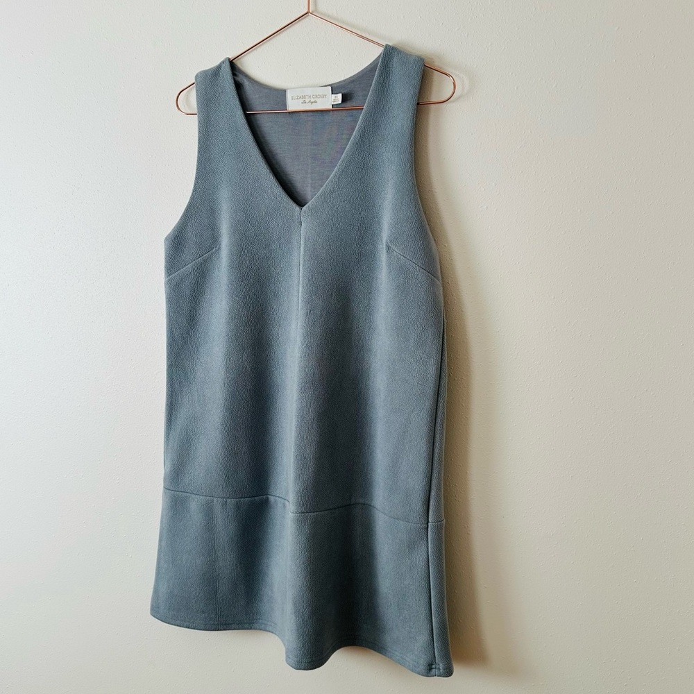Anthropologie Elizabeth Crosby Princeps Shift Dress sleeveless overallsl dress - Picture 5 of 9